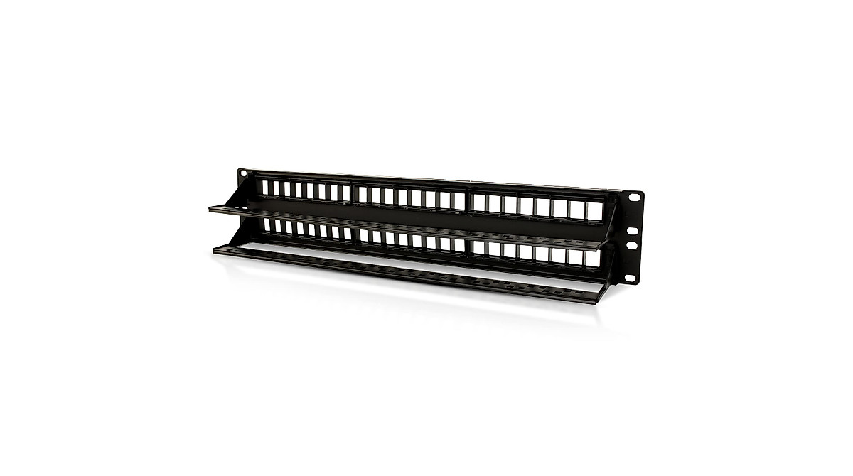NewYork Cables® Blank Keystone/Patch Panel Network Patch Panel for Data ...