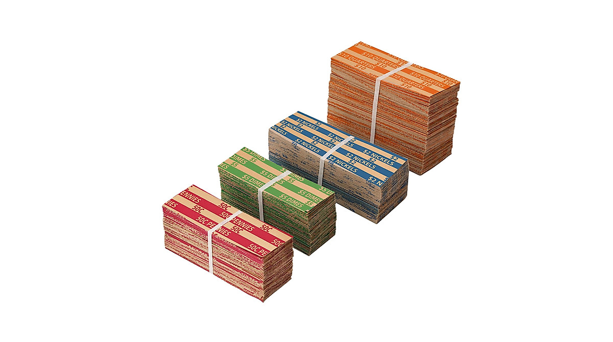 Assorted Coin Wrappers 500 Pcs for All U.S. Coins | Sumerfnt