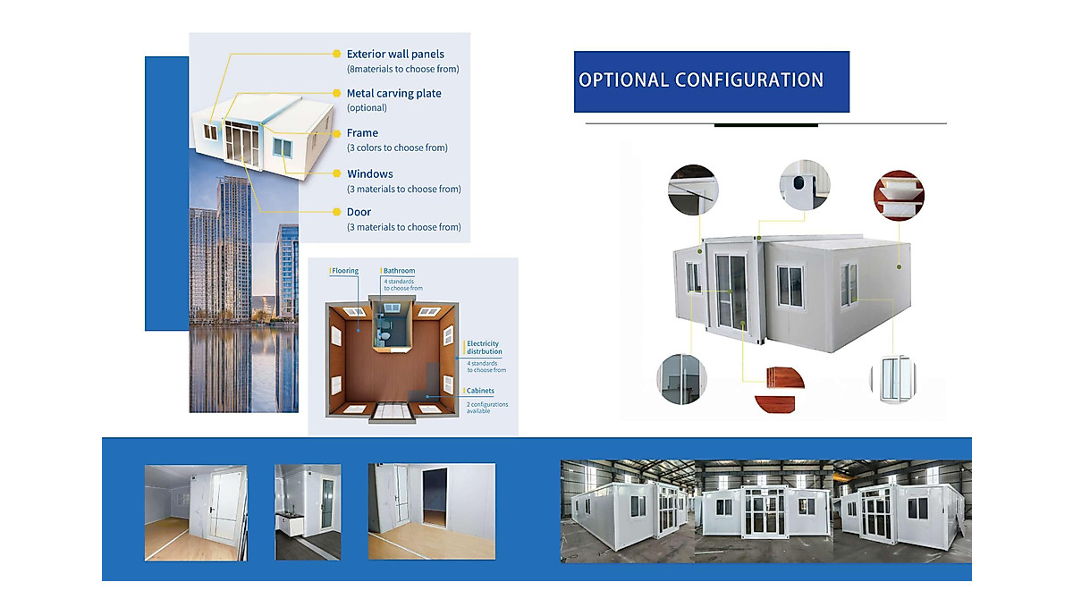 HUGHEARTS Mobile Expandable Tiny Home - Versatile & Affordable