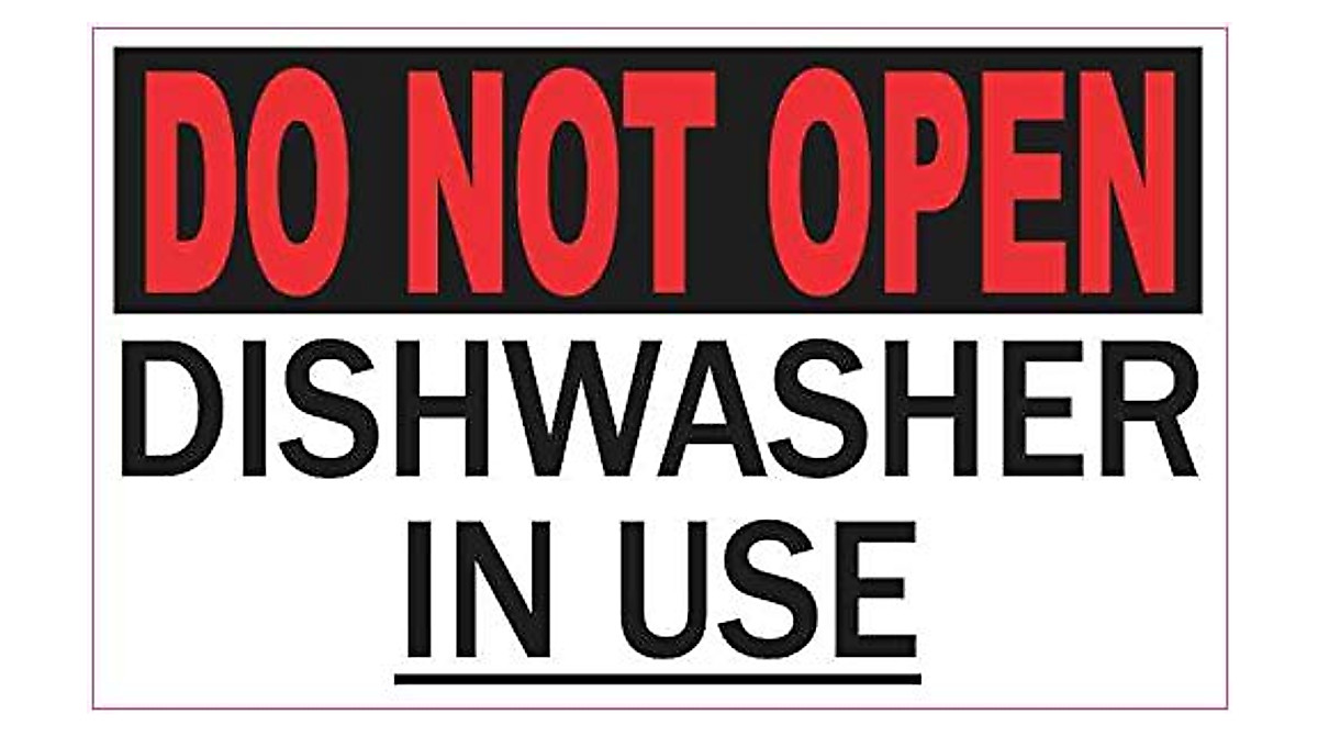 StickerTalk Dishwasher in Use Magnet - Durable & Visible Sign