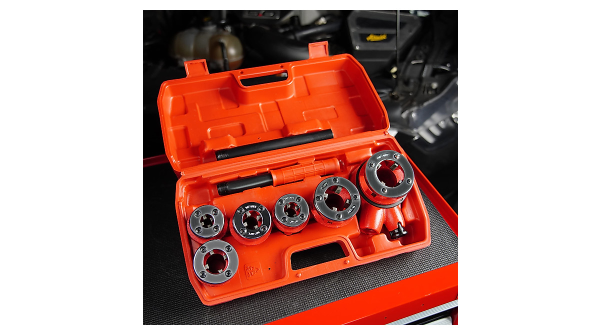 ABN Ratchet Pipe Threader Kit for 6 Pipe Sizes