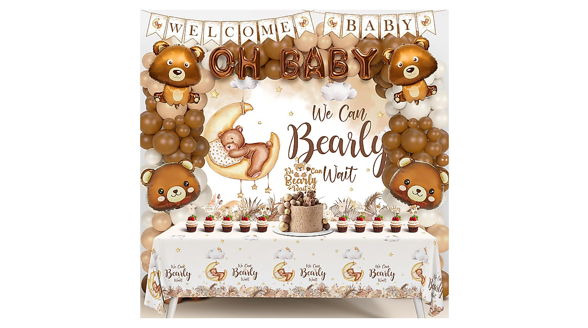 We Can Bearly Wait Teddy Bear Baby Shower Decorations