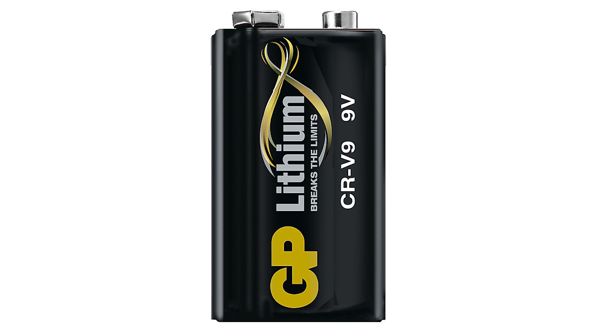 GP 9 Volt Lithium Battery - Longer Lasting for Smoke Alarms & More