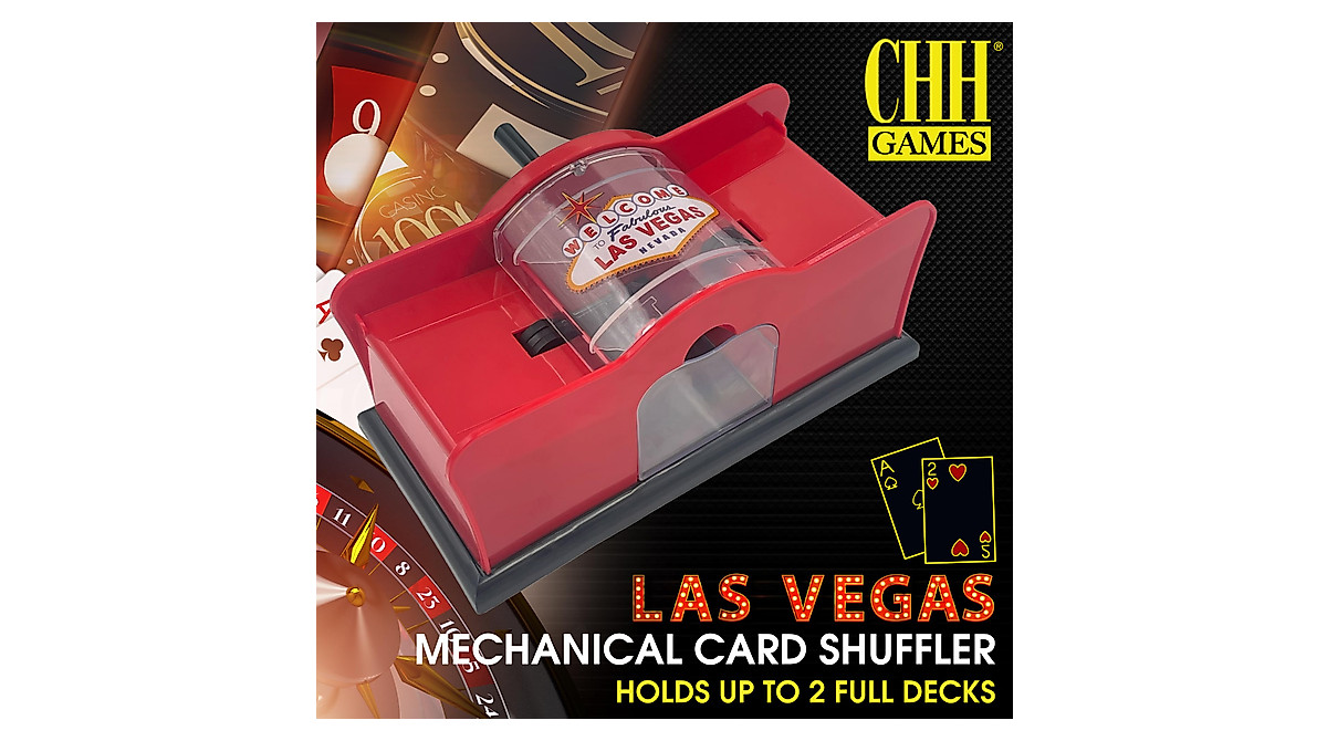 Welcome To Las Vegas Hand Crank Card Shuffler