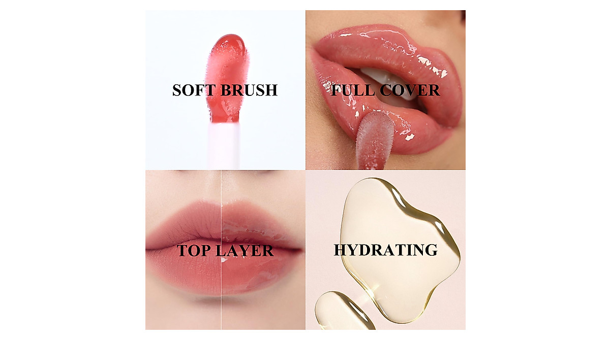 KYDA Hydrating Cherry Lip Glow Oil - Plump & Moisturize