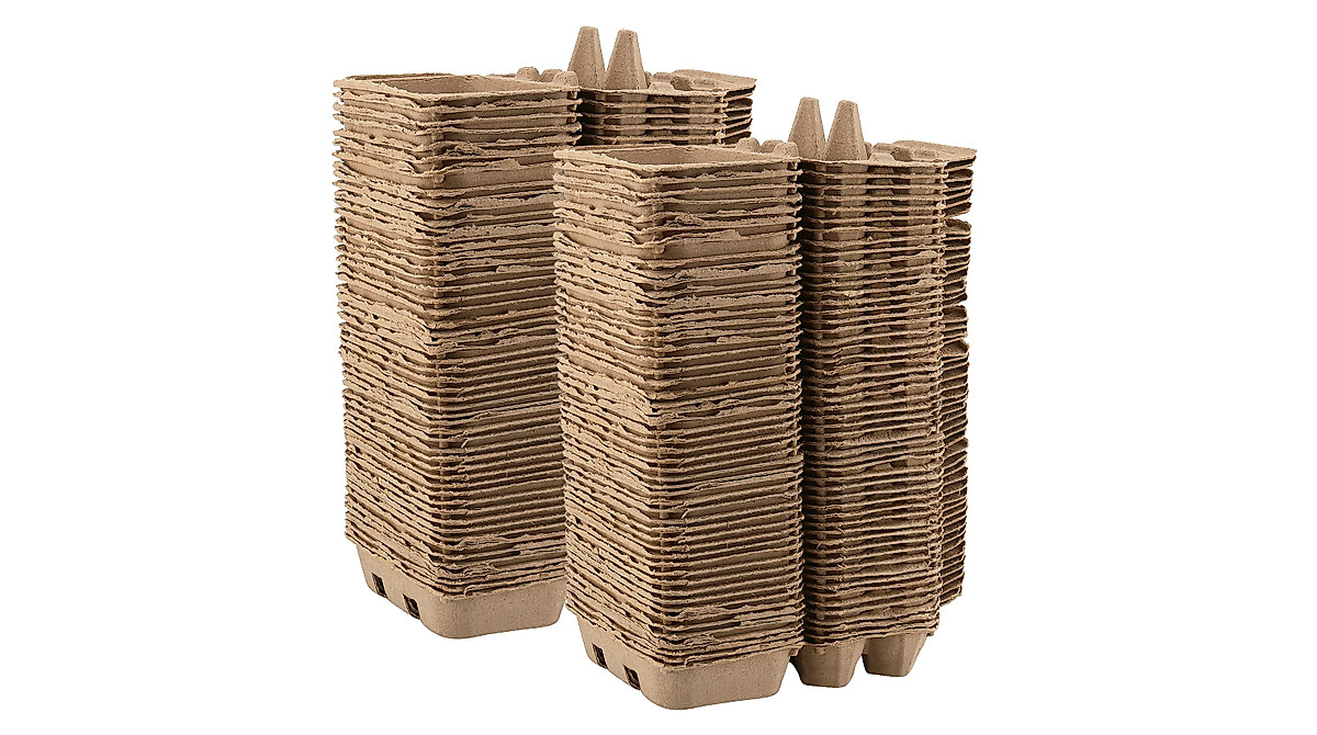 SOUJAP 50-Pack Half Dozen Paper Pulp Egg Cartons - Bulk