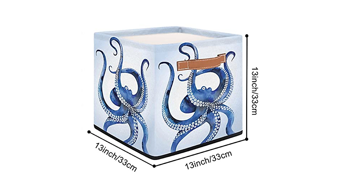 Octopus Storage Cube Bins - Collapsible Kids' Room Organizer