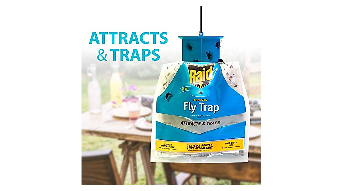 Raid Fly Trap (6-Pack) - Efficient Outdoor Insect Control