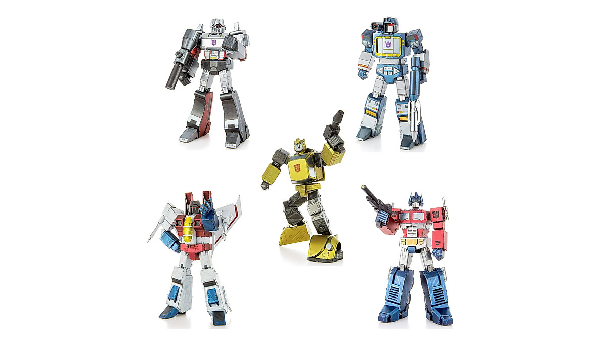 Transformers 3D Metal Model Kits - Set of 5