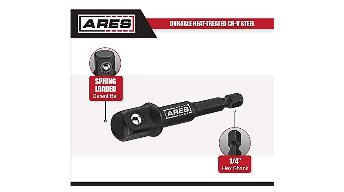 ARES 3-Inch Impact Grade Socket Adapter Set