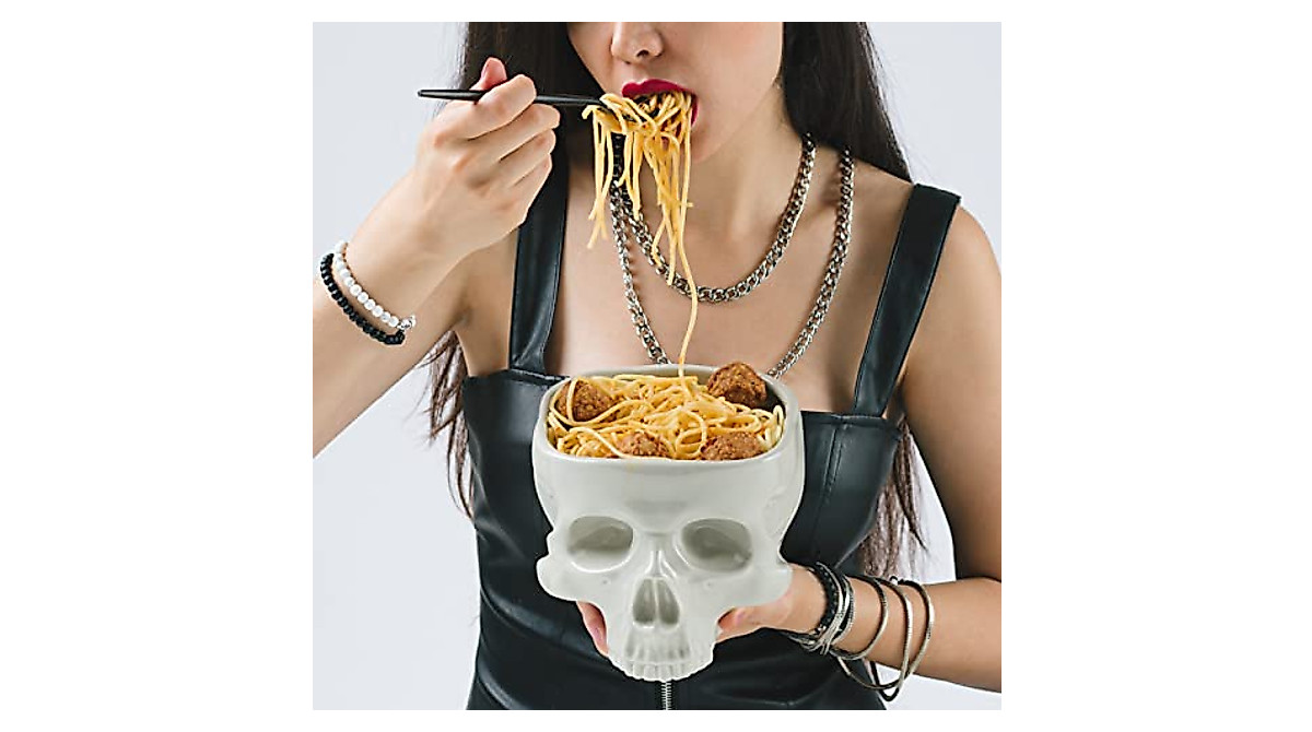 Gothic Skull Bowl - Food Safe & Stylish Serveware