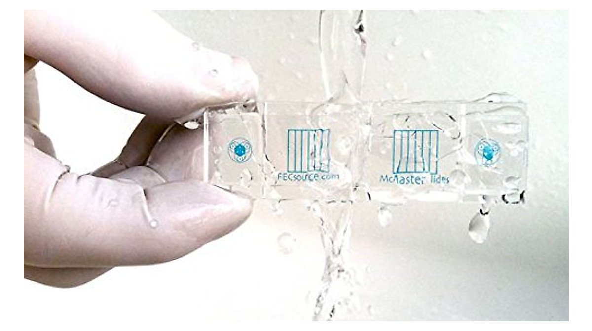 Microscope Slides for Fecal Egg Count - Veterinarian Parasite Testing