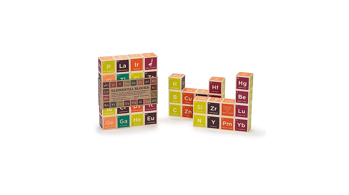 Uncle Goose Periodic Table Blocks Made in USA for Kids Education