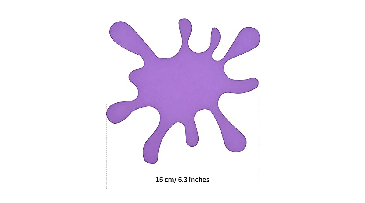 42 Pcs Colorful Art Paint Splatter Cutouts for Parties