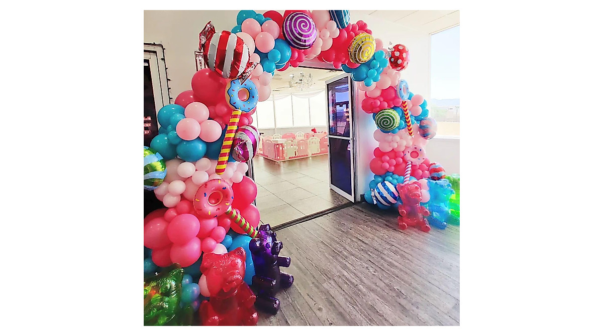 Candy Rainbow Balloon Arch Kit for Sweet Parties