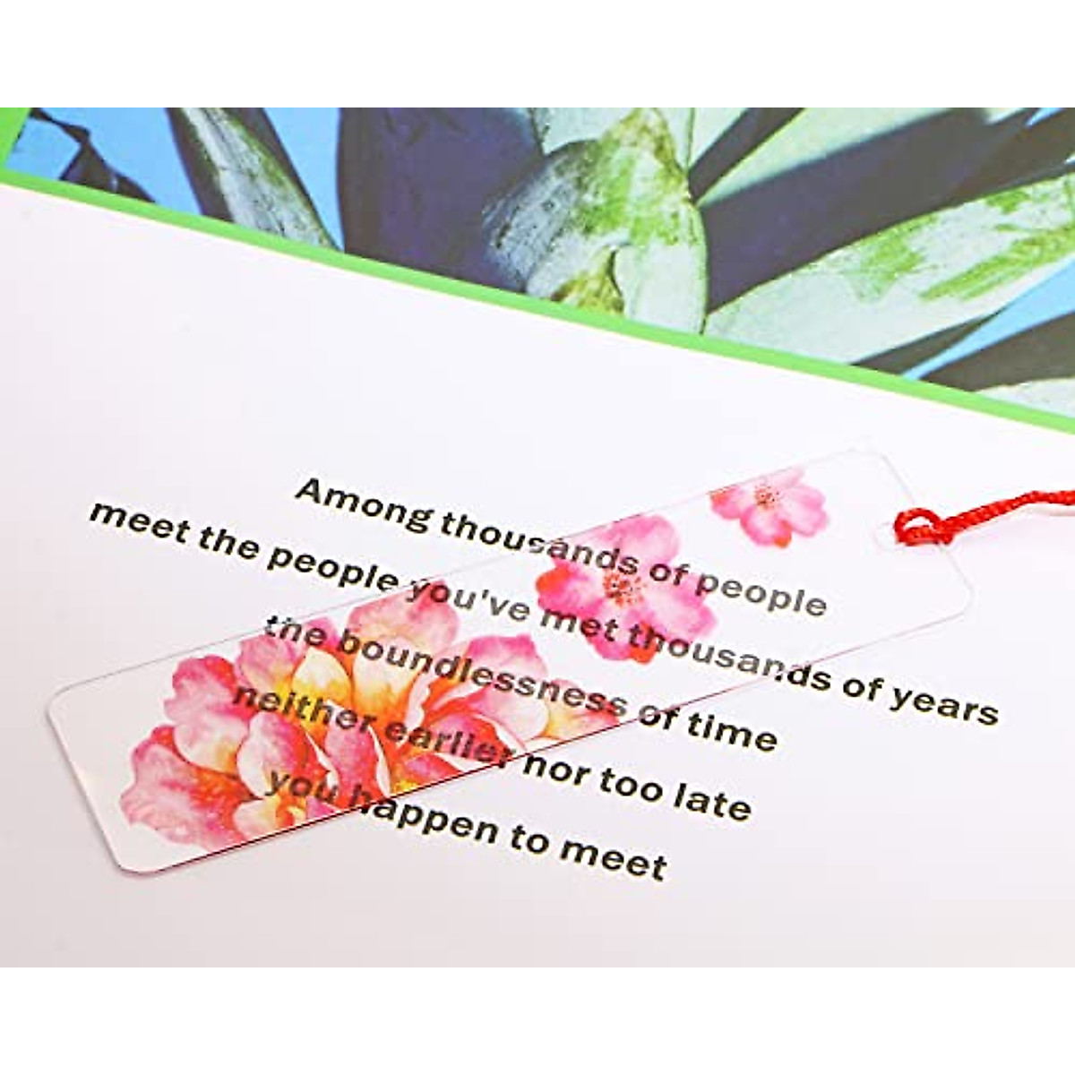 Clear Acrylic Bookmarks Penta Angel 15Pcs - Perfect for DIY & Gifts