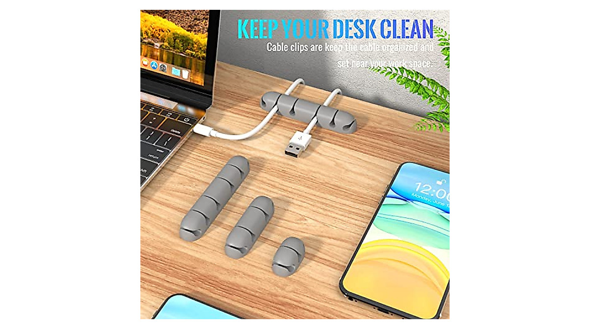 3 PCS Cable Clips - Tidy Up Your Cords Today!