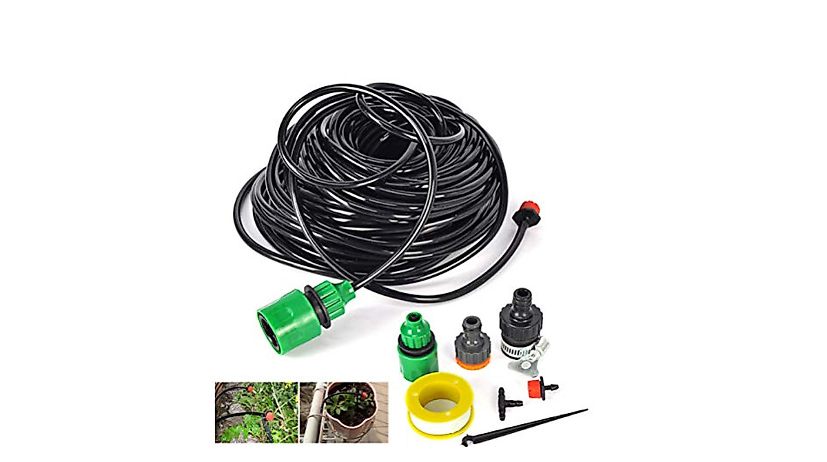 Garden Irrigation Drip System 25M Kit for Efficient Watering & Cooling