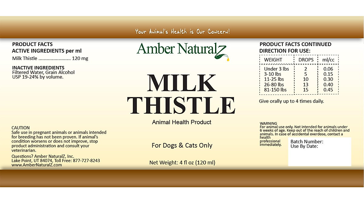 Amber NaturalZ Milk Thistle for Happy & Healthy Pets