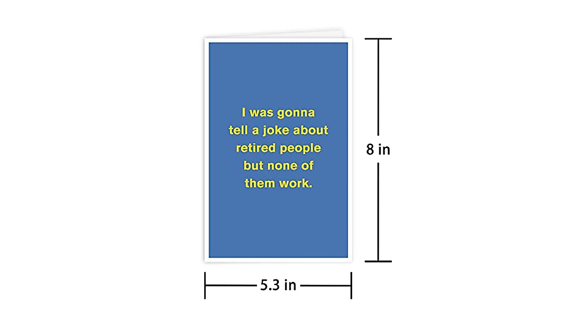 Humorous Retirement Card for Coworkers | Funny Farewell Gift
