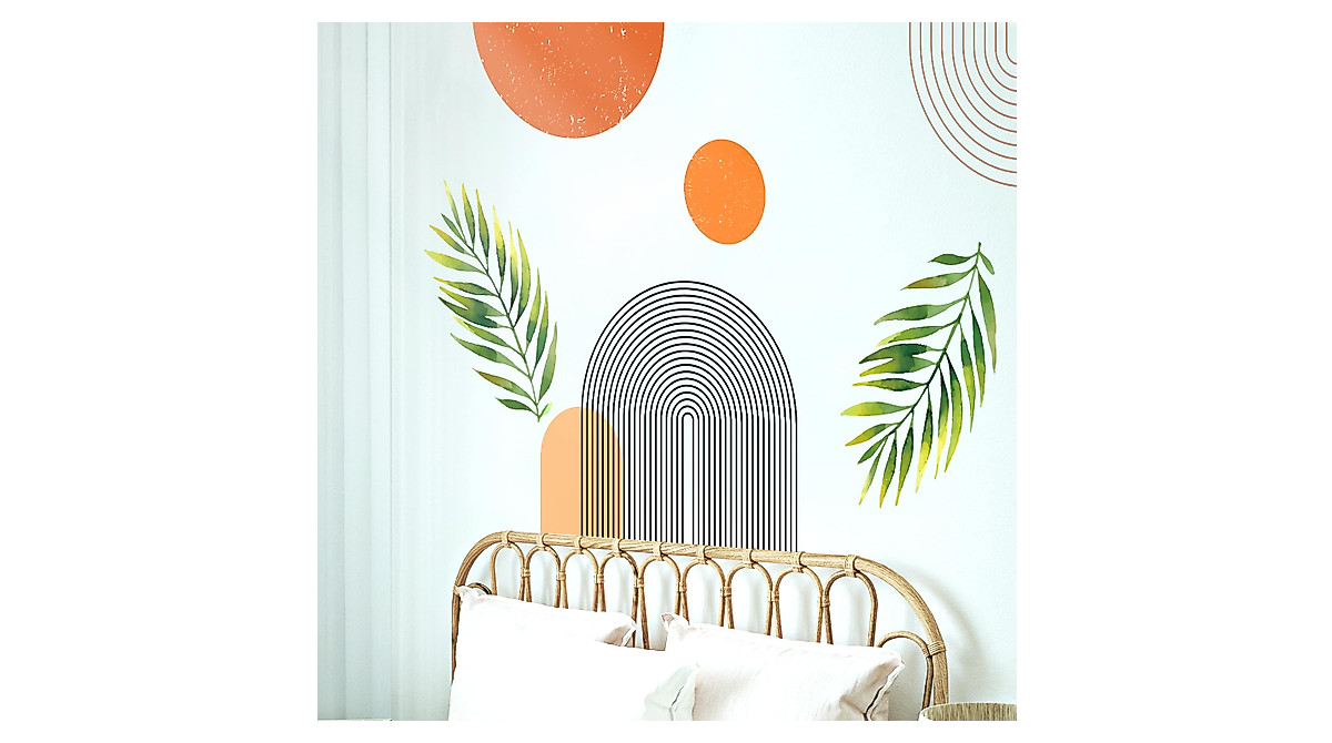 VePret Boho Wall Decals - Large Peel & Stick Vinyl Wall Art