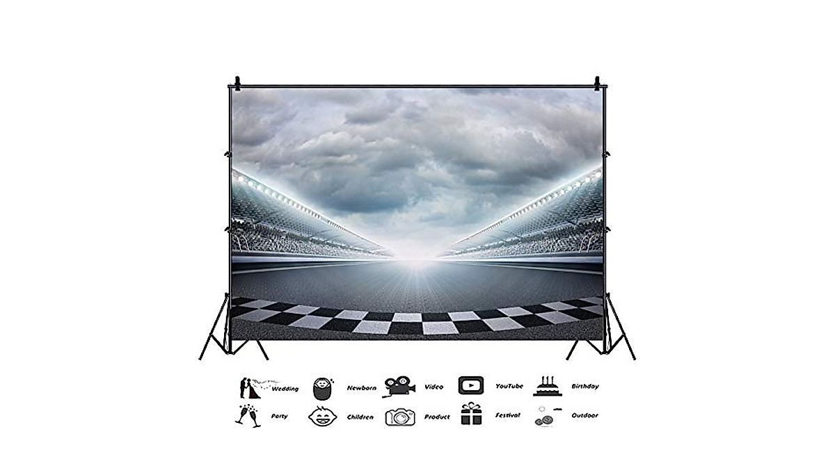 CSFOTO 6x4ft Racing Backdrop for Memorable Photos