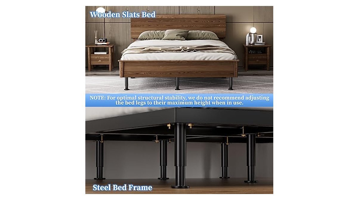 Adjustable Bed Support Legs - Strong, Durable & Easy to Install