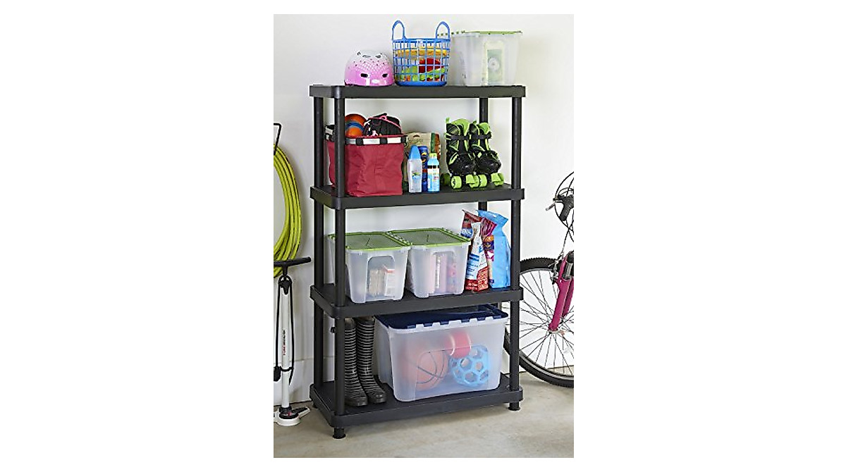 Keter 16 in. 4-Tier Heavy Duty Shelving Unit