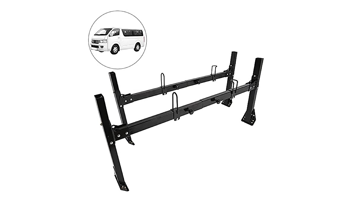 ECCPP Heavy-Duty Van Ladder Rack for Chevy & GMC Trucks | 700Lb Capacity