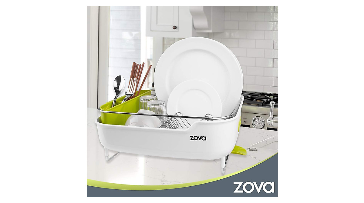 MR.SIGA Stainless Steel Dish Drying Rack with Swivel Spout