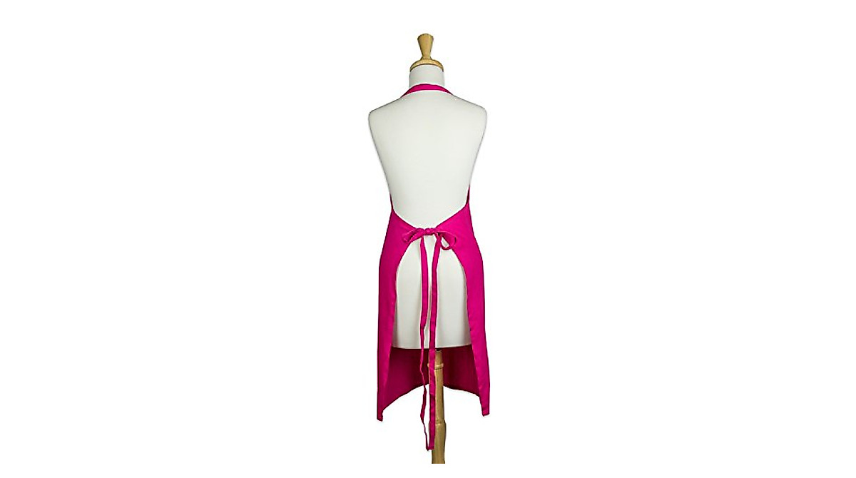 DII Neon Pink Kitchen Apron - Durable & Customizable Chef Wear