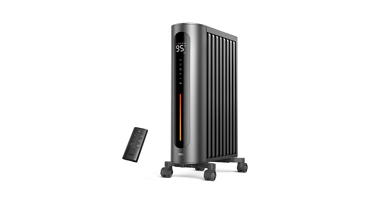 Dreo Oil Filled Radiator Heater 1500W for Large Rooms - Smart Safety ...