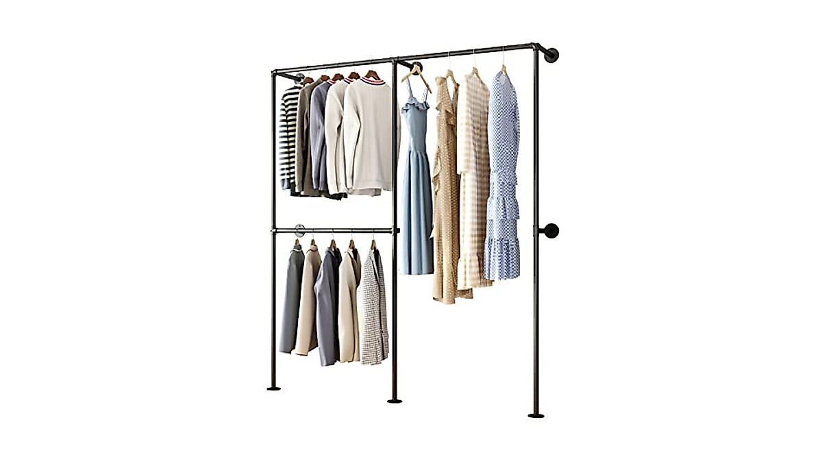 DR.IRON Heavy-Duty Industrial Clothing Rack