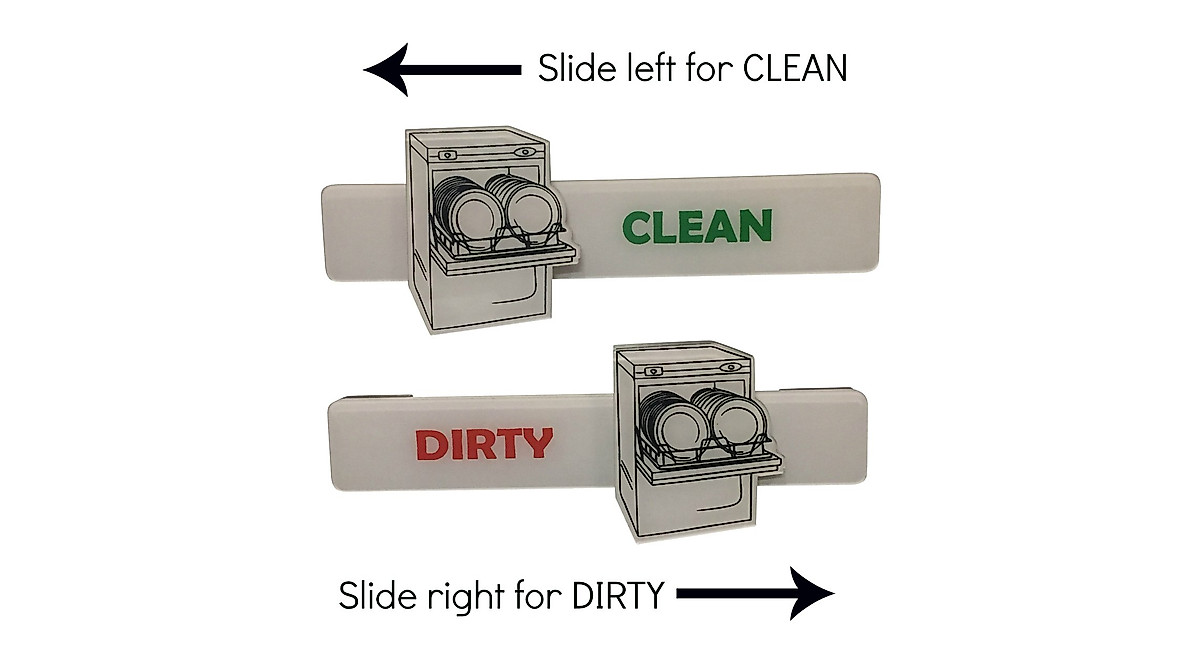 Vermont Clean Dirty Dishwasher Magnet for Busy Homes