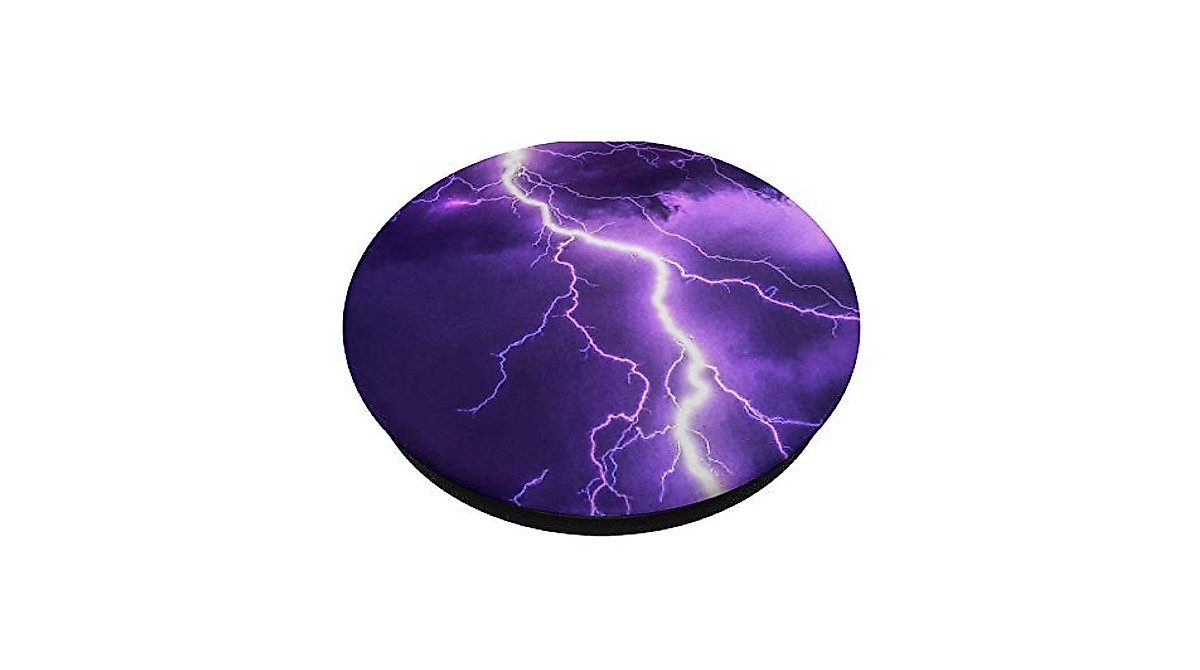 Purple Sky Blue Lightning PopSockets Swappable PopGrip | Secure ...