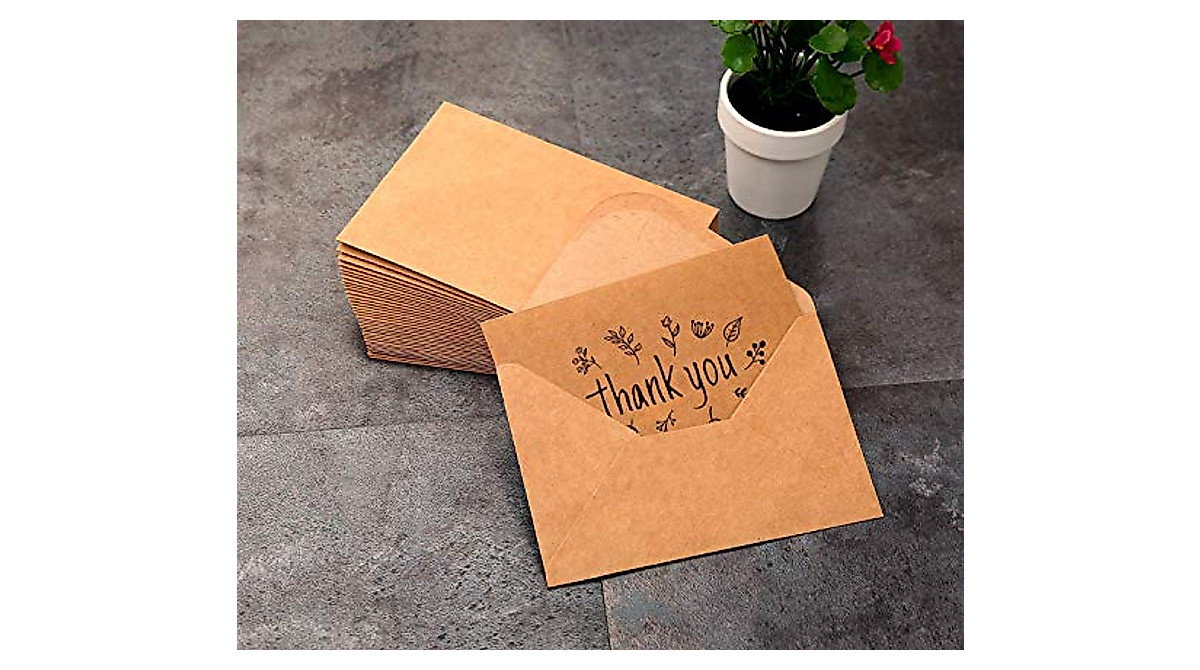Thank You Cards by Ohuhu – 36 Pack Kraft Cards with Envelopes