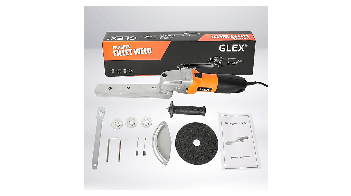 GLEX Angle Grinder Stand, Extended Arm, Stainless Steel Industrial