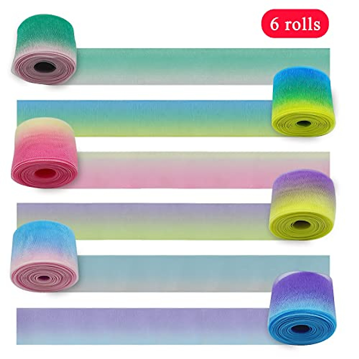 6 Color Organza Chiffon Ribbons for Gifts & Crafts | YaeYur