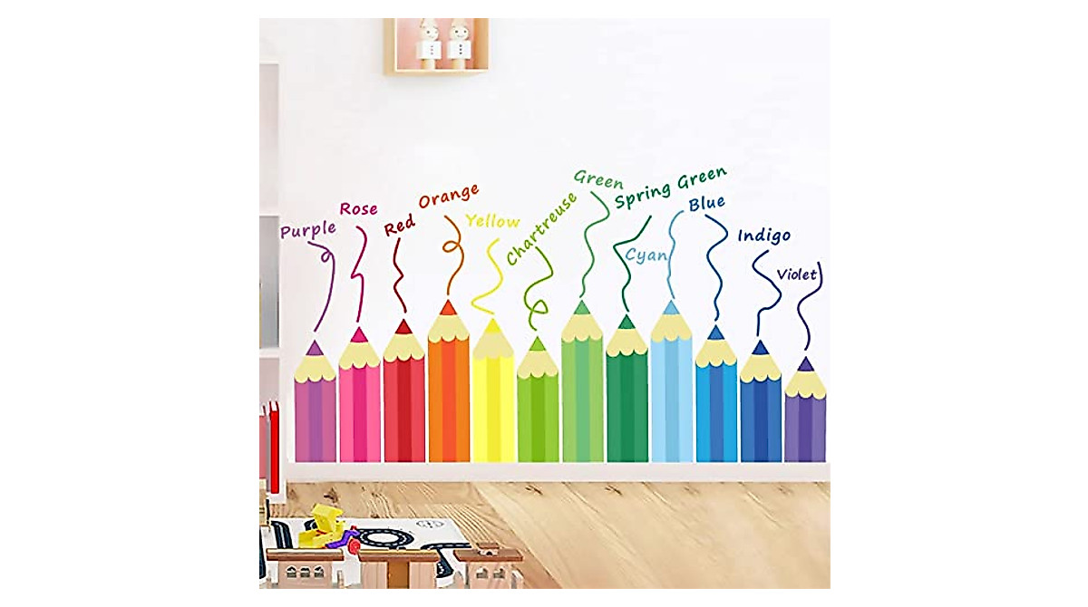 Color Wall Decals for Kids Rooms | Fun & Educational Decor