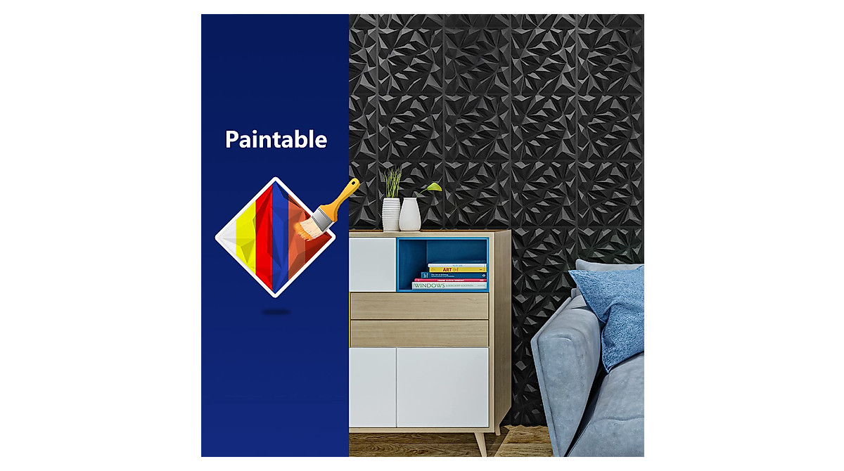Art3d Wall Panels 33 Pack Modern 3D PVC Wall Tiles for Interior Decor