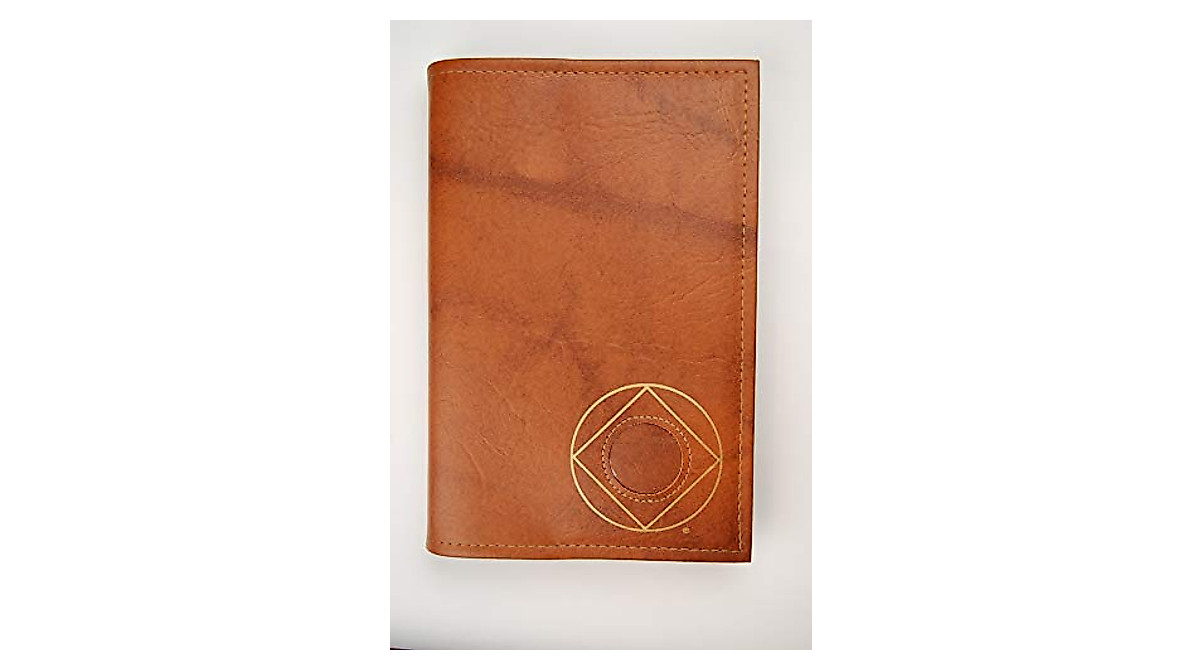 NA Basic Text Book Cover | Durable Tan Vinyl with Circle Diamond Symbol