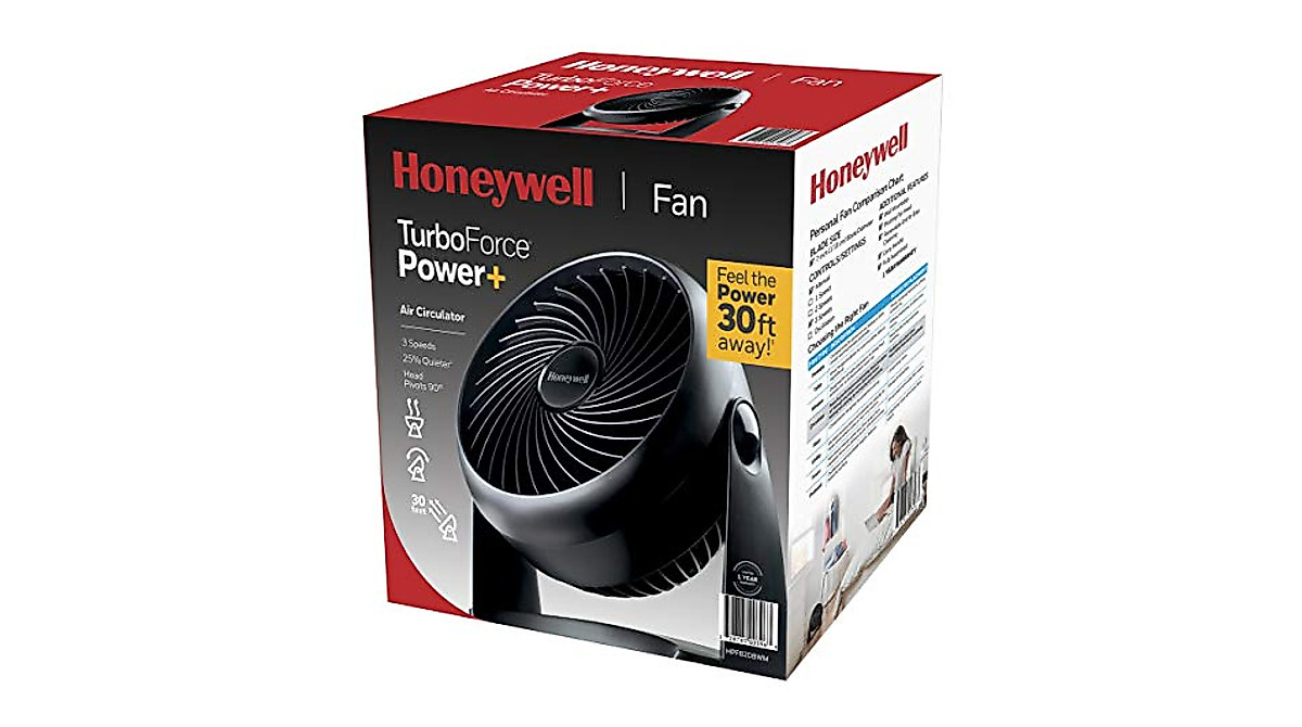 Honeywell Turbo Force Fan - Powerful, Quiet & Adjustable Cooling