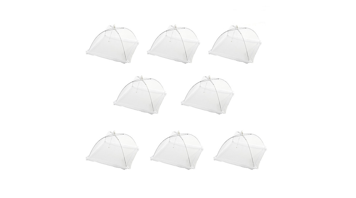 Protect Food Outdoors with 8 Large Pop-Up Mesh Covers