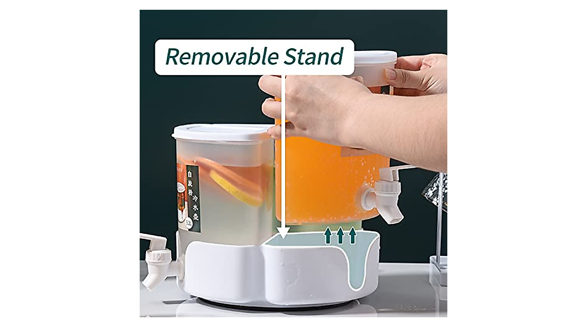 1.37 Gallons Beverage Dispenser - 360° Rotating Spigot