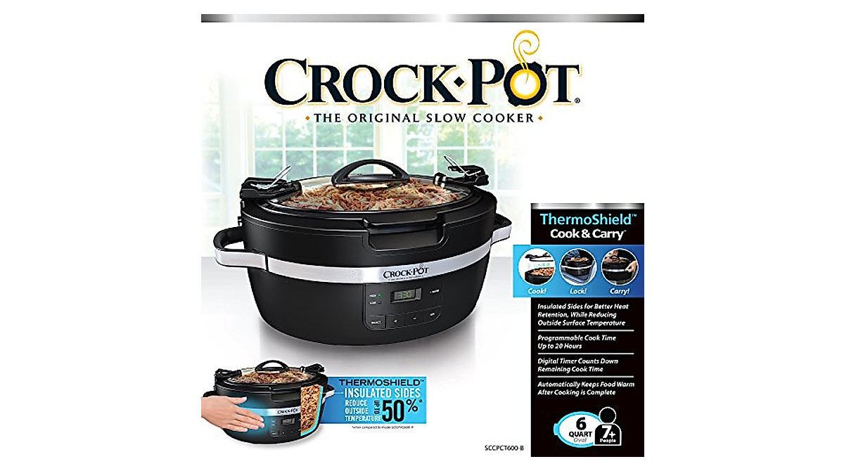 Crockpot Thermoshield 6-Quart Slow Cooker – Portable & Insulated