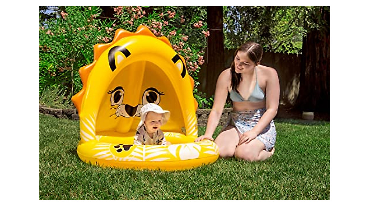 Kids' Inflatable Pool with Sun Shade - Fun & Safe Water Play