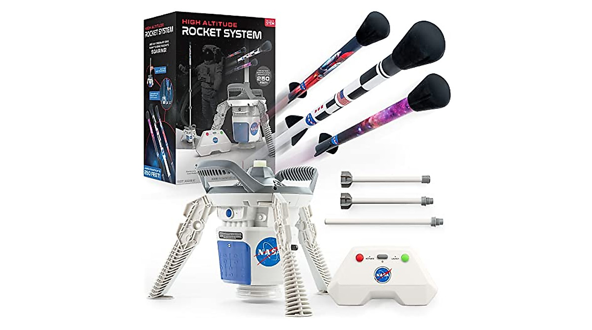 NASA Air Rocket Launcher Kit – Launch Model Rockets Up to 250 Ft