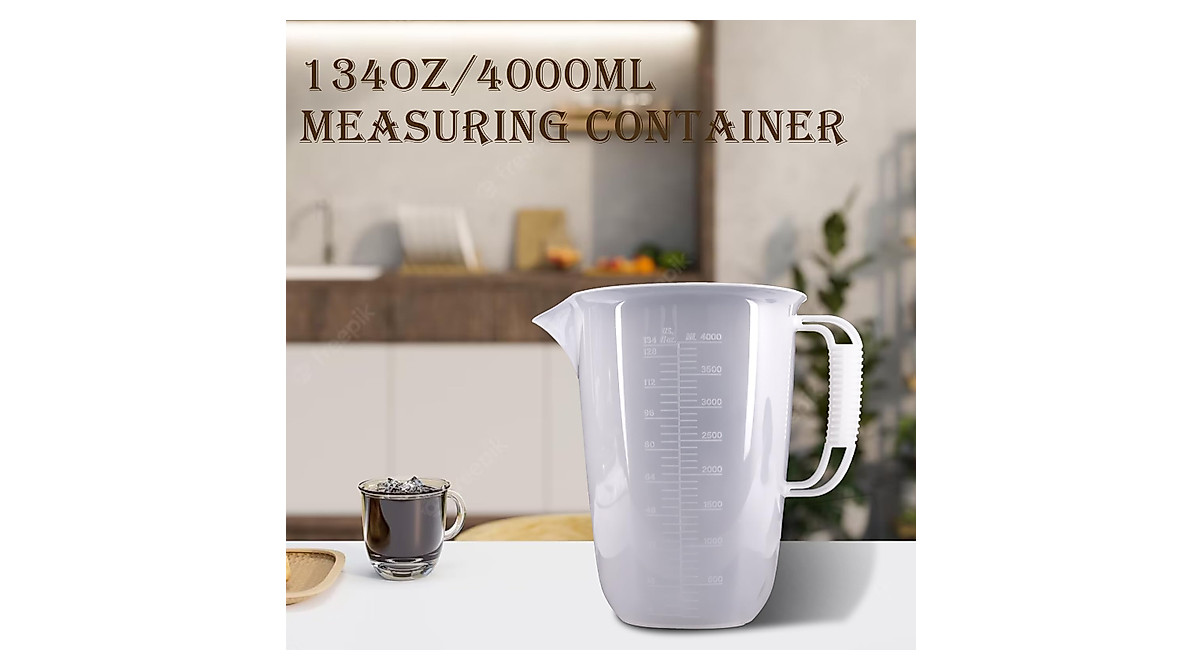 1 Gallon Measuring Pitcher - Accurate & Versatile Use