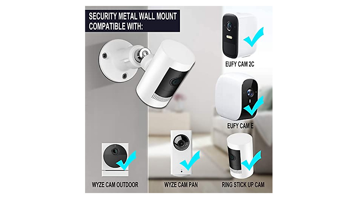Security Wall Mount for Arlo & More | Adjustable Indoor/Outdoor Mount
