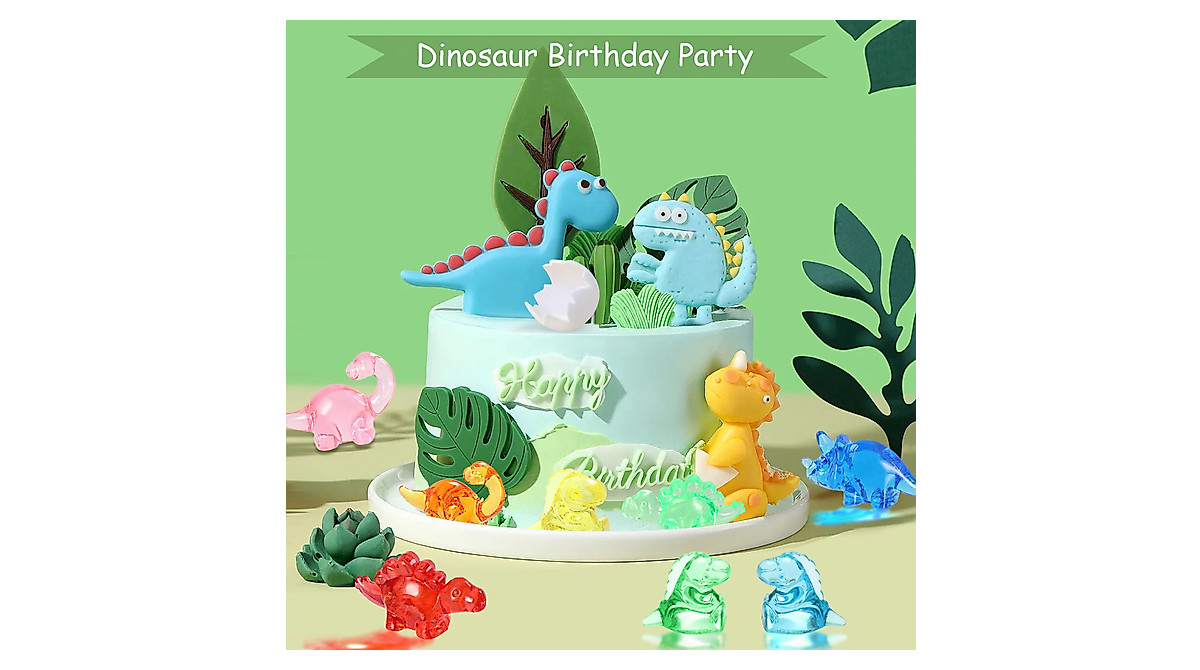 HAPTIME 50 Pcs Mini Dinosaur Figures for Kids